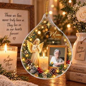 In Loving Memory-Personalized Memorial Photo Ornament, Remembrance Gift