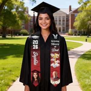 In Loving Memory-Personalized Custom Graduation Stole, Class of 2026