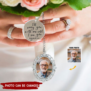 Personalized Wedding Bouquet Memory Photo Charm