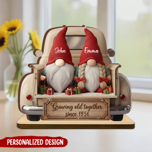 Couple Growing Old Together Wooden Plaque, Wedding Anniversary Gift