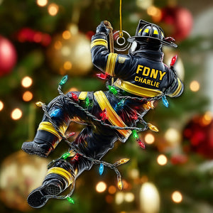 Personalized Firefighter Ornament, Gift For Firefighters