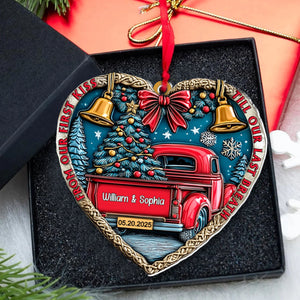 From Our First Kiss Till Our Last Breath - Personalized Couple Ornament