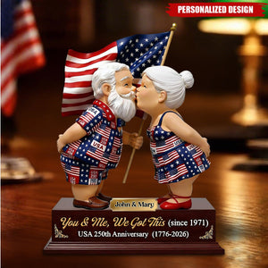 Personalized You & Me We Got This America's 250th Couple Acrylic Plaque