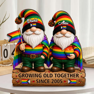 Custom Rainbow Couple Plaque-Pride Month,Anniversary Gift