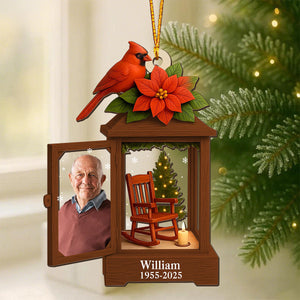 Custom Photo Memorial Ornament, Sympathy Gift
