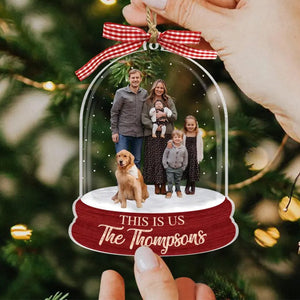 Custom Acrylic Photo Ornament, Big Family Christmas Gift