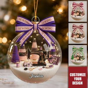 Sewing Lovers - Personalized Sewing Ornament