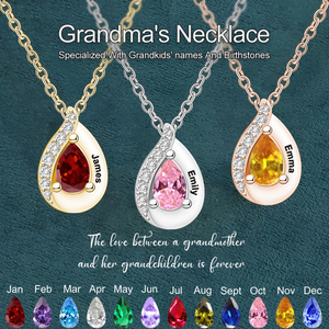 Personalized Dainty Birthstone Necklace, Birthday Gift for Her