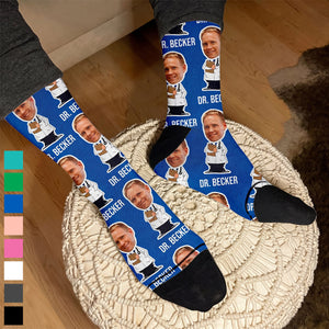 Personalized Doctor Face Socks-Custom Photo Funny Socks Gift For Doctors