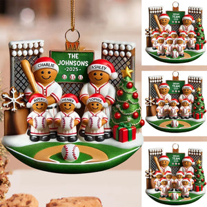 Baseball Home-Personalized 3D Effect Cute Ornament Gift For Family Member