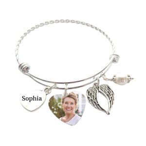 Custom Photo I'll Carry You With You Personalized Memorial Bracelet