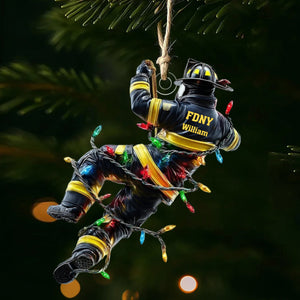 Personalized Firefighter Ornament, Gift For Firefighters