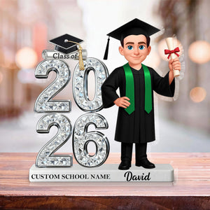Class Of 2026-Personalized Acrylic Plaque-Graduation Gift For Graduates, Daughter, Son