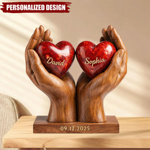 You & Me We Got This- Custom Name Couple Heart Plaque