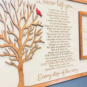 I Never Left You - Personalized Wood Plaque With Memorial Photo