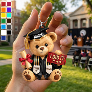 I Did It Class Of, Car Hanging Ornament, Gift For 2026 Graduate