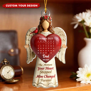 The Moment Your Heart Stopped - Personalized Angel Ornament