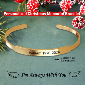 Personalized Custom Name&Date Bracelet for Women - Gift For Christmas