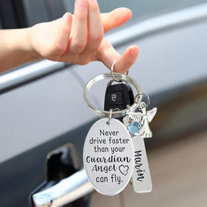 Guardian Angel Keychain – Personalized Safe Driving Gift for New Drivers