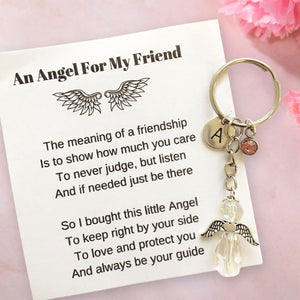 Personalized Guardian Angel Keychain For Best Friend