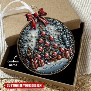 Merry Christmas - Personalized Family Acrylic Ornament