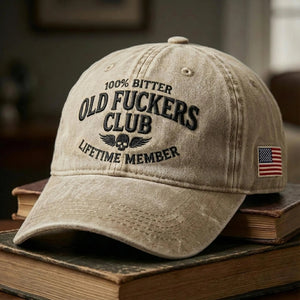Old Bikers Club - Funny Biker Hat, Vintage Dad Cap