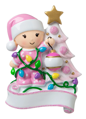 DIY Snow Baby's First Christmas Hand-writing Resin Ornament