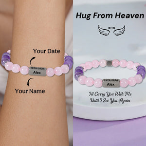 Personalized Custom Two-Sides Memorial Bracelet - Gift For Lover