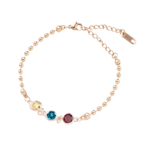 Personalized Family Birthstone Bracelets for Mom Jewelry Mother Daughter Bracelet