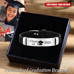 Personalized Class Of 2025 Graduation Bracelet