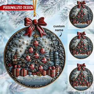 Merry Christmas - Personalized Family Acrylic Ornament