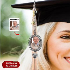 Personalized Memorial Tassel Photo Graduation Cap Charm