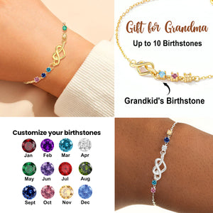 Personalized Simple Fashion Birthstone Bracelet-Gift For Her