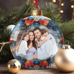 Custom Photo Family Christmas Acrylic Ornament