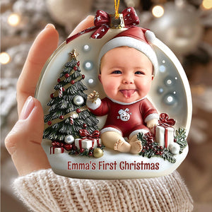 Baby First Christmas - Personalized Newborn Acrylic Ornament