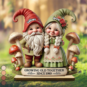 Personalized Wooden Plaque For Couples – Custom Standing Gift