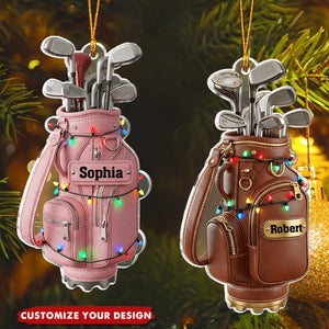 Personalized Golf Ornament, Gift For Golf Lovers