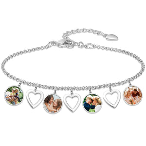 Personalized Custom Photo Family Fashion Bracelet - Gift For Grandma/Mom