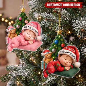 Personalized Baby First Christmas Acrylic Ornament