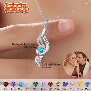 Forever Love - Personalized Birthstone Promise Necklace