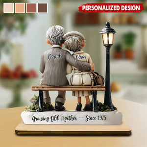 Custom Growing Old Together Plaque, Anniversary Gift