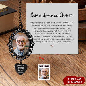 Personalized Memorial Tassel Photo Graduation Cap Charm