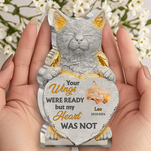 Once By My Side Forever In My Heart - Personalized Cat Memorial Acrylic Plaque