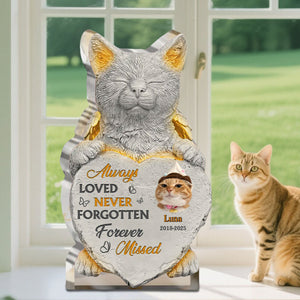 Once By My Side Forever In My Heart - Personalized Cat Memorial Acrylic Plaque