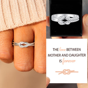 The Love Between Mother And Daughter is Forever - Infinity Love Knot Promise Ring