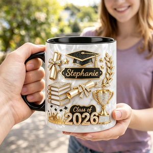 Personalized Graduation Gift 3D Effect Coffee Mug