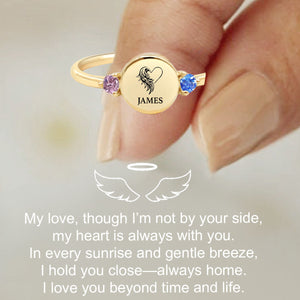 Keep Their Memory Close – Personalized Memorial Ring with Birthstones