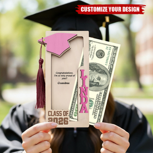 Graduation Money Holder Personalized Graduation Keepsake
