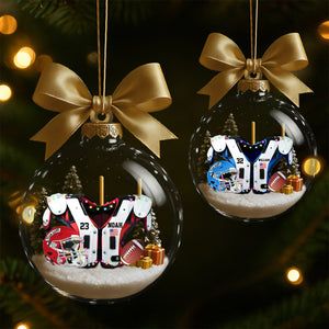 Personalized American Football Christmas Ornaments- Gifts For Football Lovers
