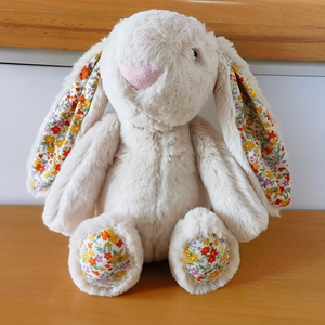 Personalized Plush Bunny With Name And Year, Easter Gift For Kids